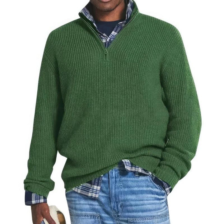 Finn | Men's Zip-Up Knitted Sweater