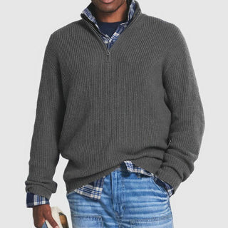 Finn | Men's Zip-Up Knitted Sweater