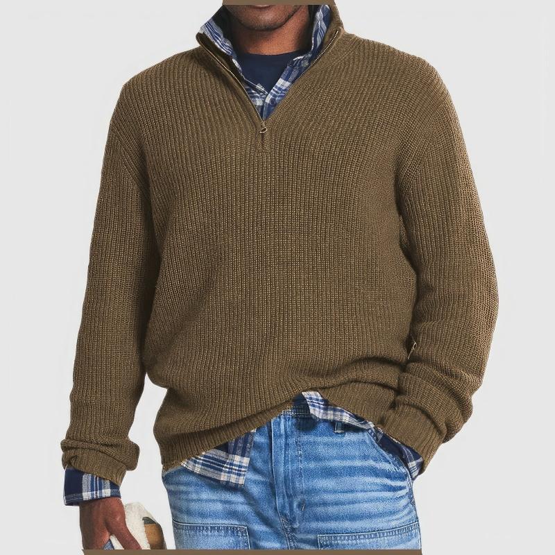 Finn | Men's Zip-Up Knitted Sweater
