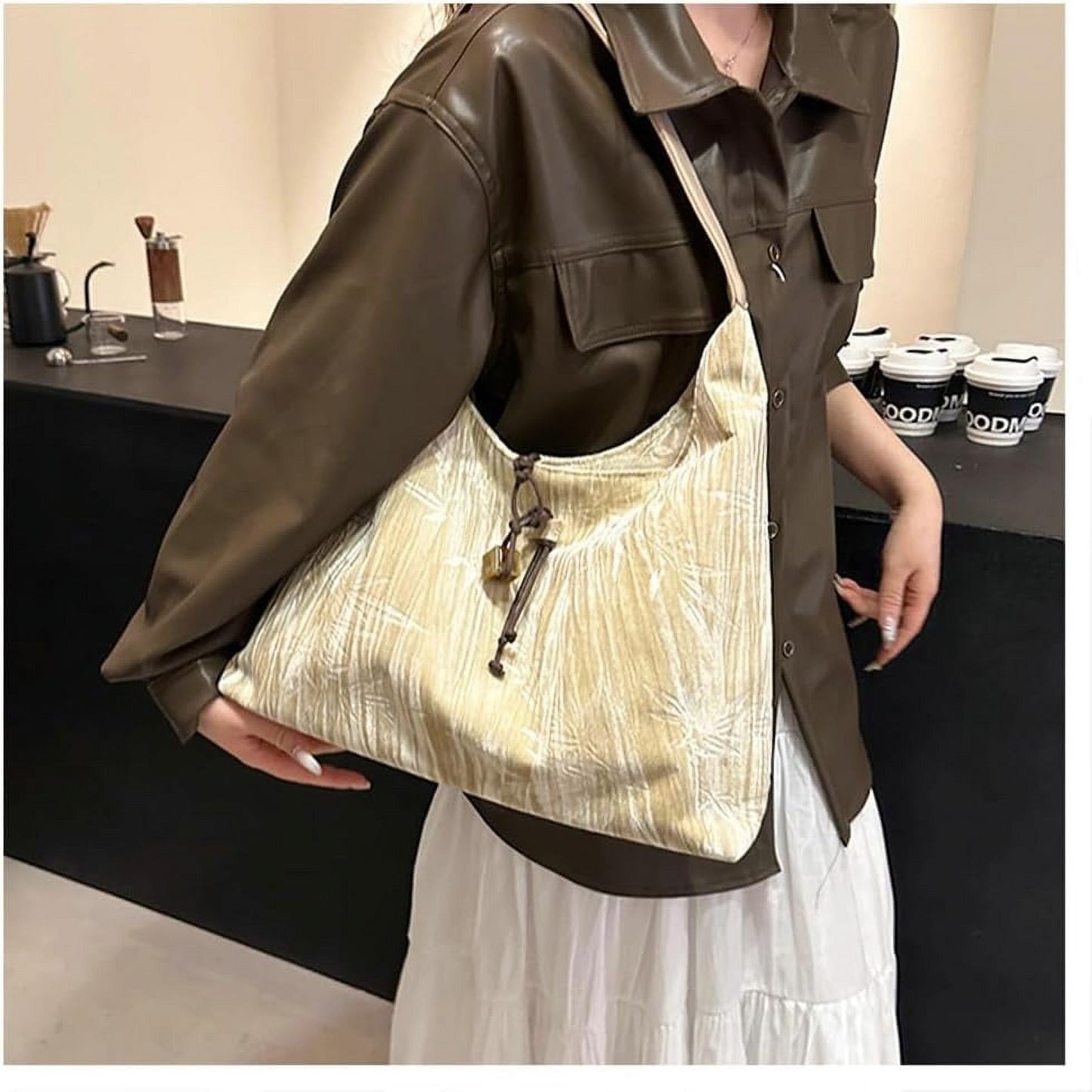 Velvet Crossbody Shoulder Bag