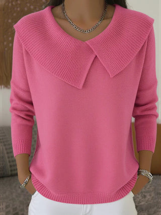 Saffron - Warm & Festive Lapel Sweater