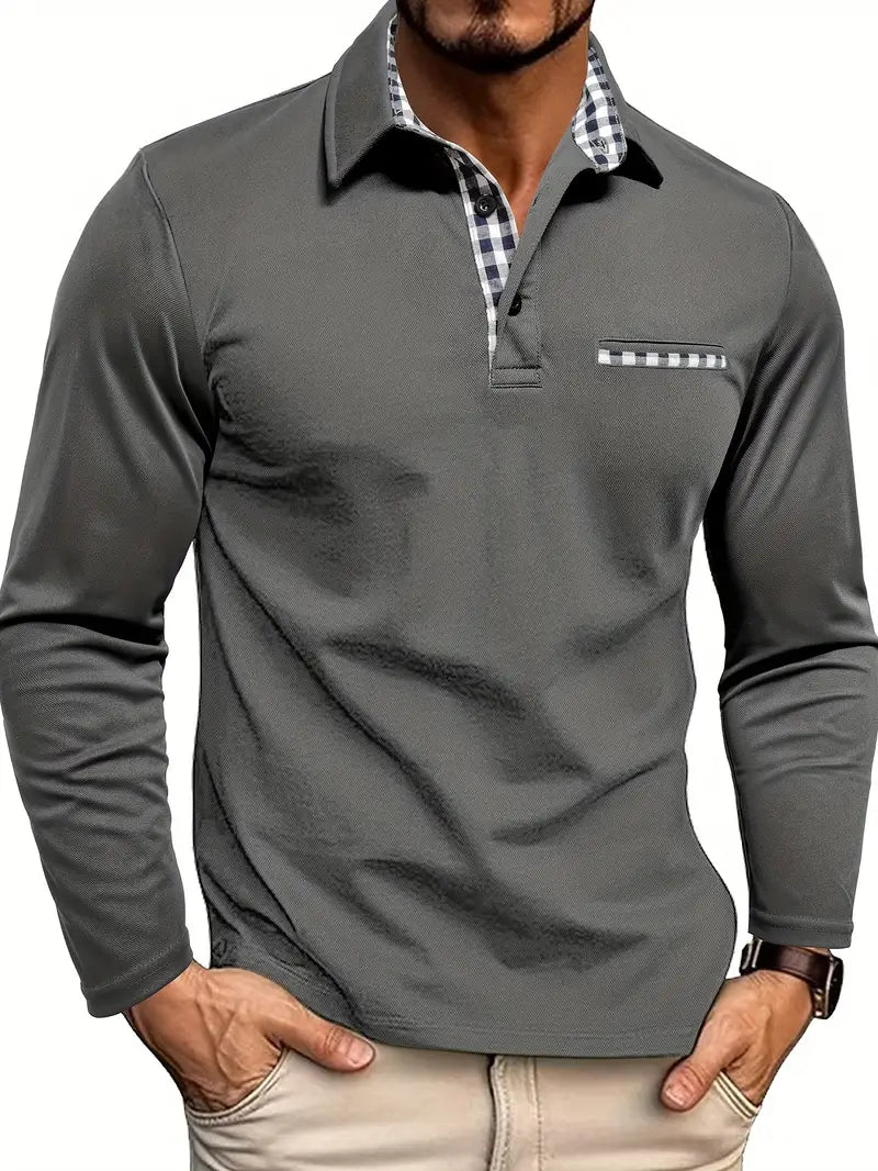 Freddie – Tailored Long-Sleeve Polo Shirt