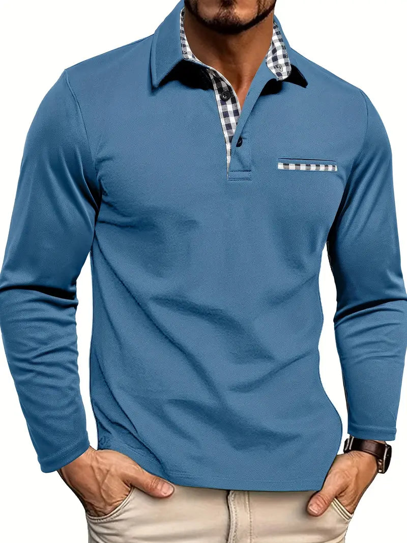 Freddie – Tailored Long-Sleeve Polo Shirt