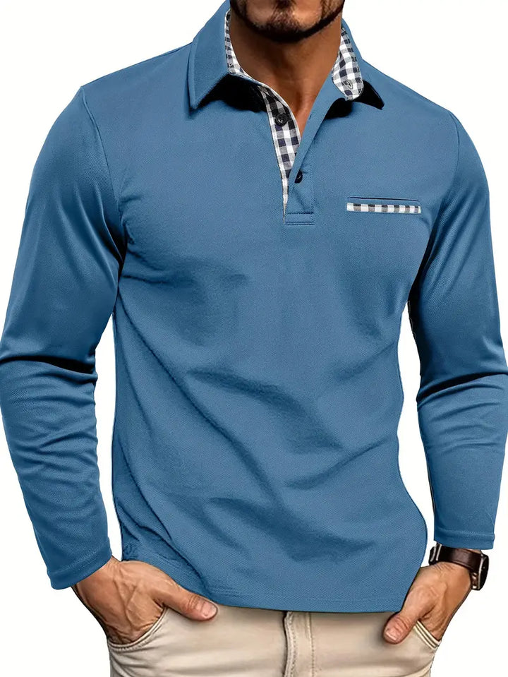 Freddie – Tailored Long-Sleeve Polo Shirt