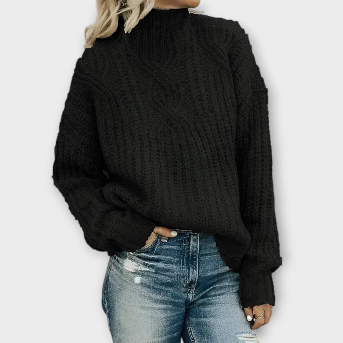 Tiffany™ - Chic High Neck Winter Knit