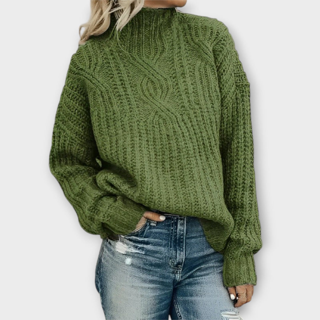 Tiffany™ - Chic High Neck Winter Knit