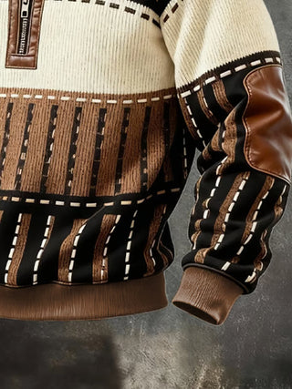 Archer – Vintage-Inspired Contrast Half-Zip Sweatshirt