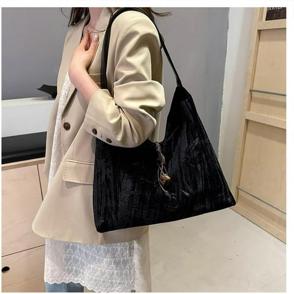 Velvet Crossbody Shoulder Bag