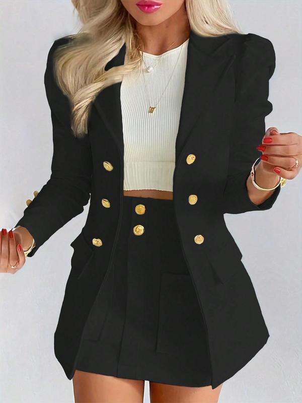 Erin - Chic Two-Piece Blazer and Skirt Ensemble