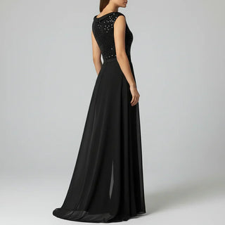 Fallon - Textured Tulle Evening Jumpsuit" can be rewritten as "Fallon - Elegant Textured Tulle Evening Jumpsuit.