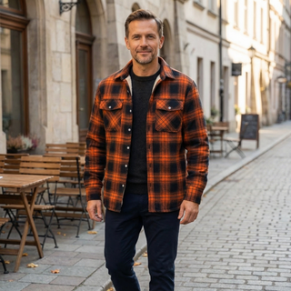 Tariq – Plaid Lined Jacket for Chilly Days