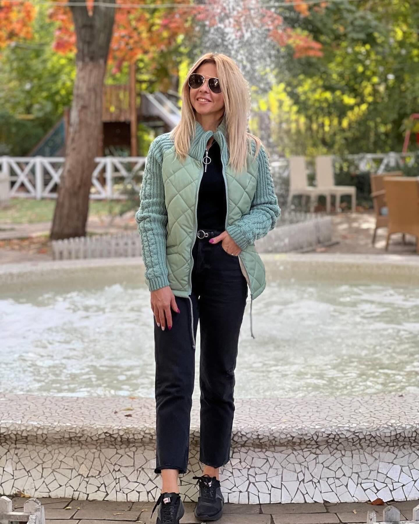 Hallie – Cozy Confidence Patchwork Knit Jacket