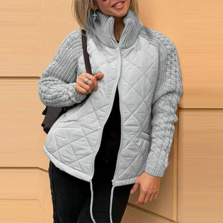 Hallie – Cozy Confidence Patchwork Knit Jacket