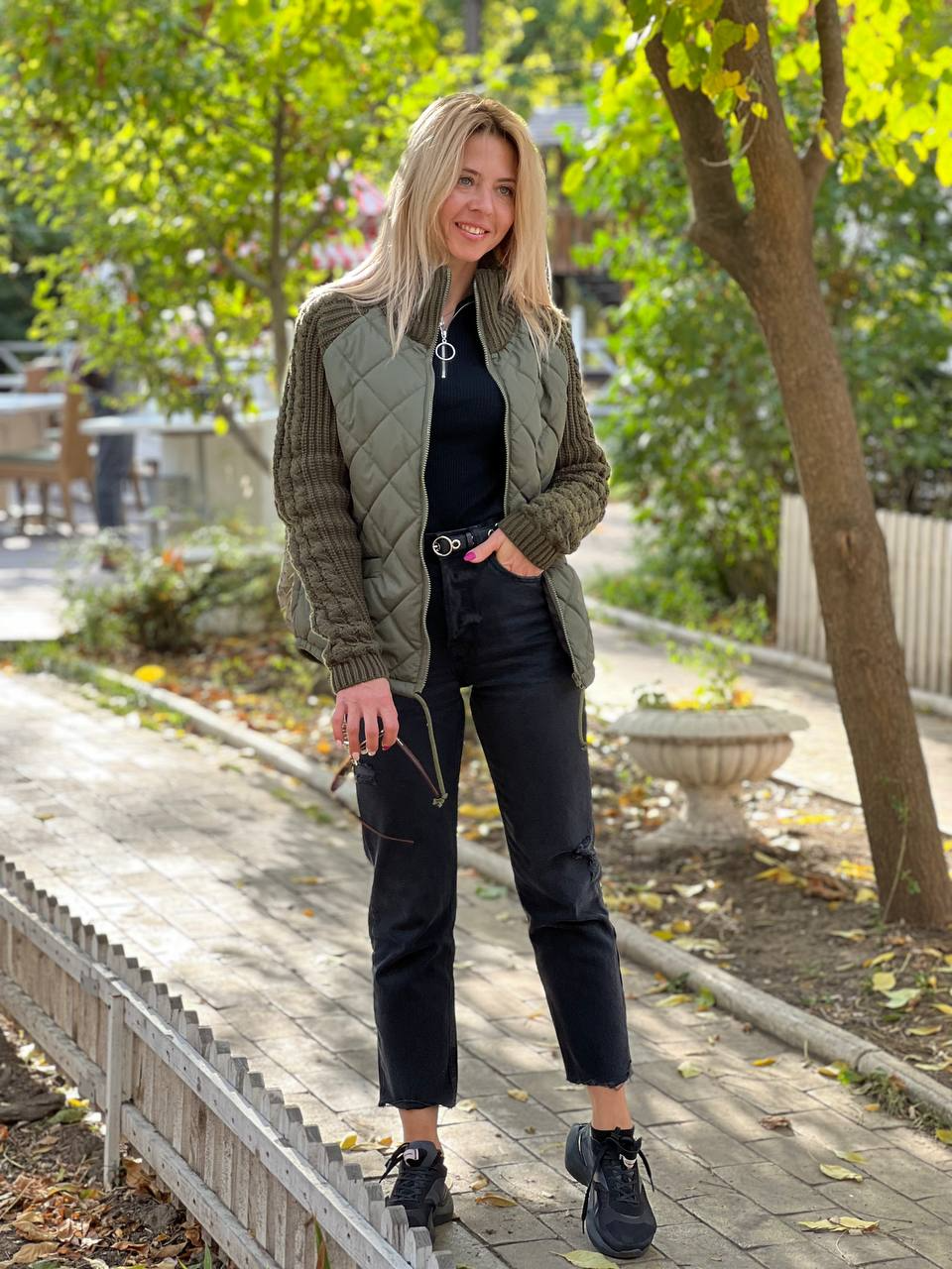 Hallie – Cozy Confidence Patchwork Knit Jacket