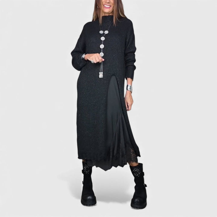 Portia – Chic Layered Sweater and Dress Ensemble