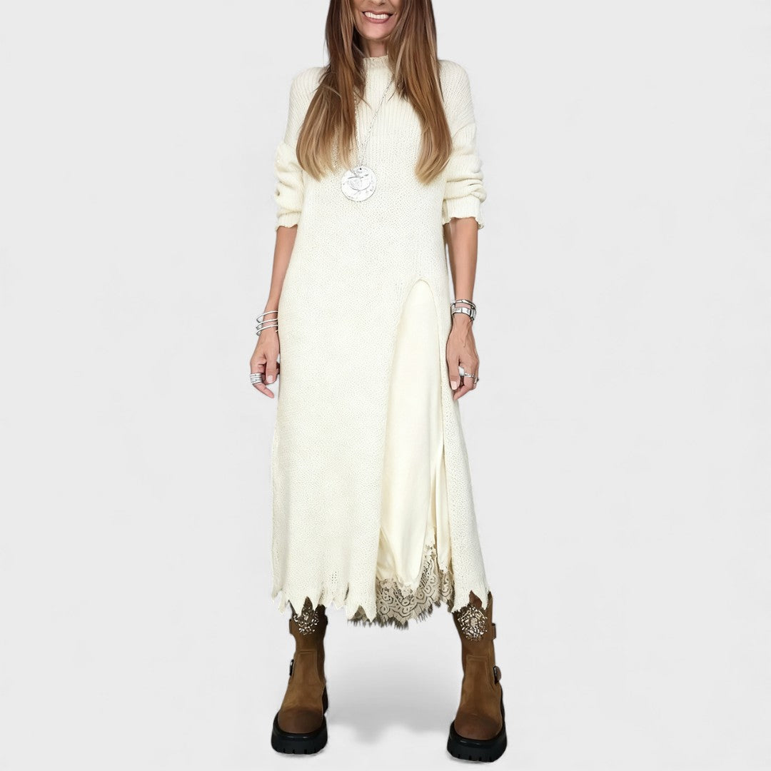 Portia – Chic Layered Sweater and Dress Ensemble