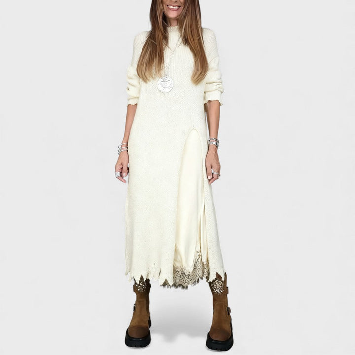 Portia – Chic Layered Sweater and Dress Ensemble