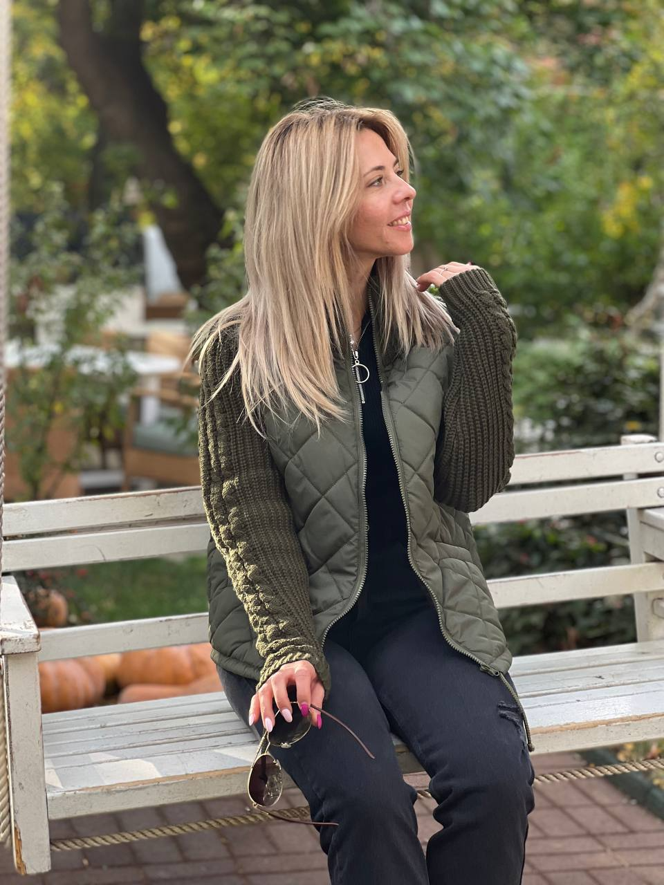 Hallie – Cozy Confidence Patchwork Knit Jacket