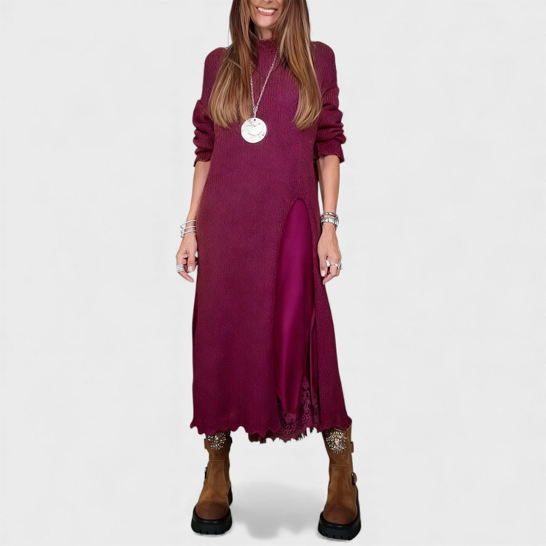 Portia – Chic Layered Sweater and Dress Ensemble