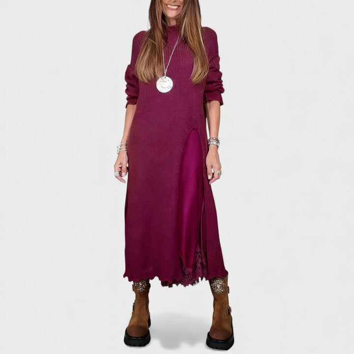 Portia – Chic Layered Sweater and Dress Ensemble