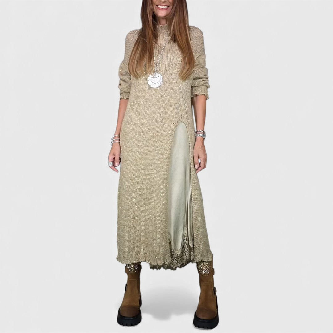 Portia – Chic Layered Sweater and Dress Ensemble