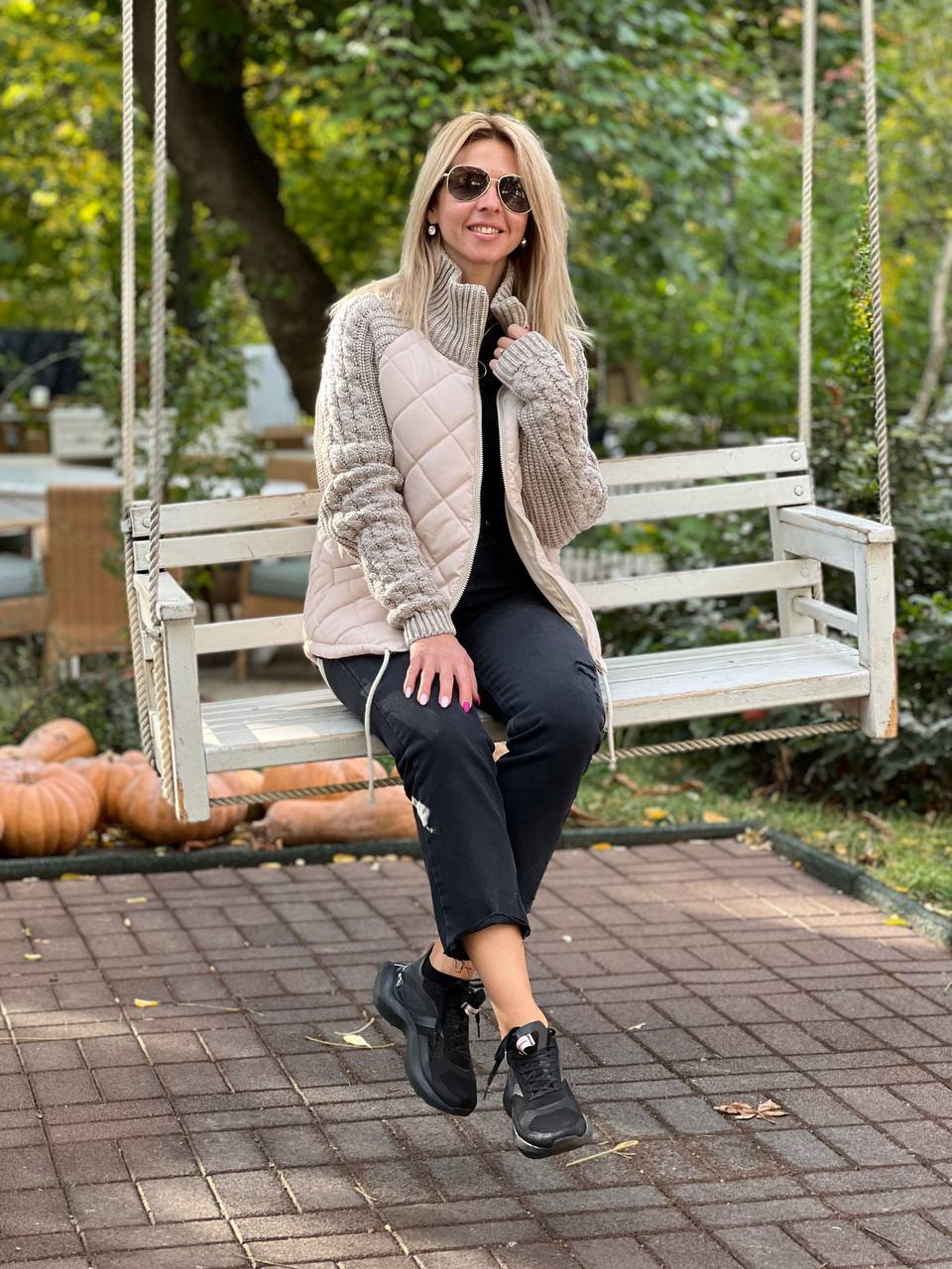 Hallie – Cozy Confidence Patchwork Knit Jacket