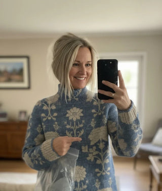 Ellis – Forest Green Knitted Turtleneck Sweater
