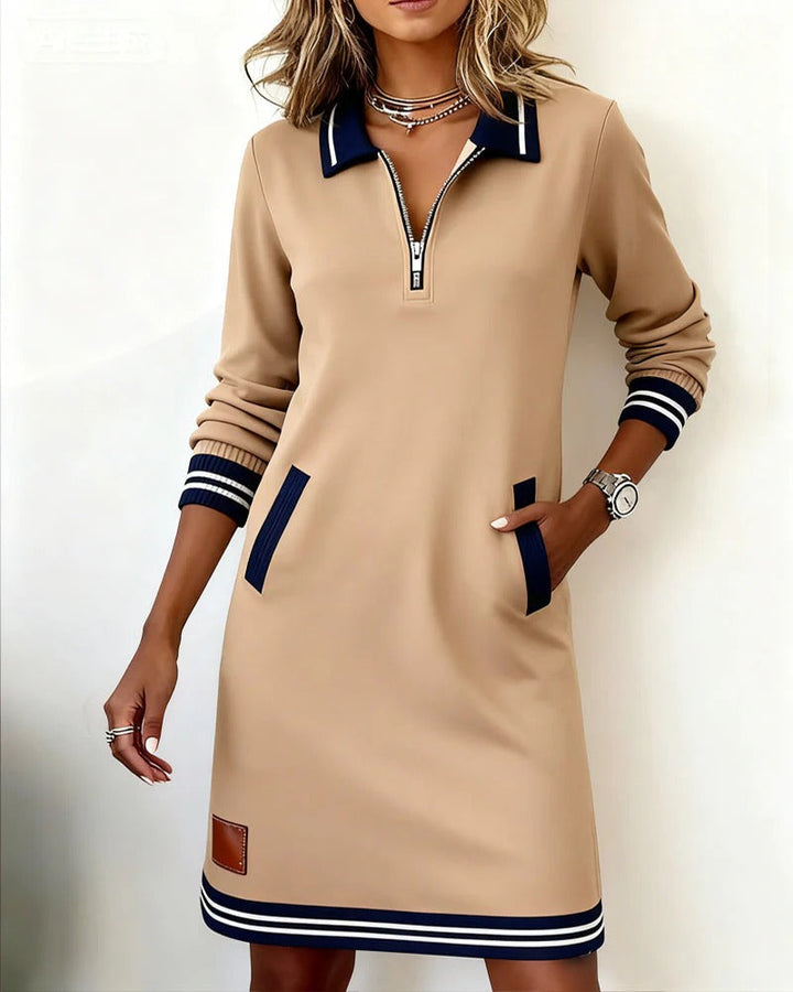 Esme – Everyday Elegance Long Sleeve Cotton Dress