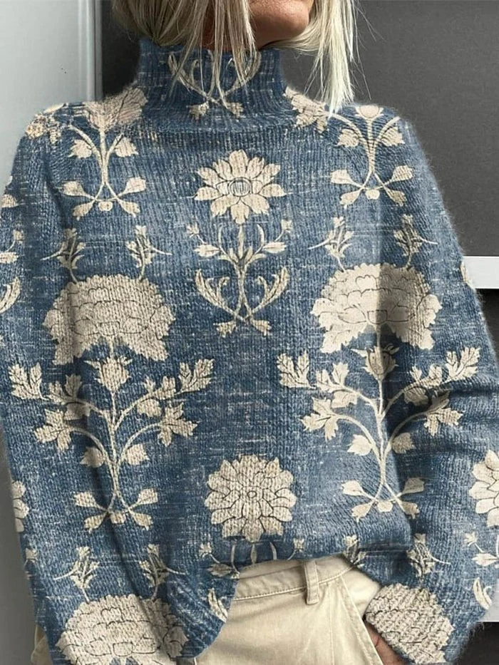 Ellis – Forest Green Knitted Turtleneck Sweater