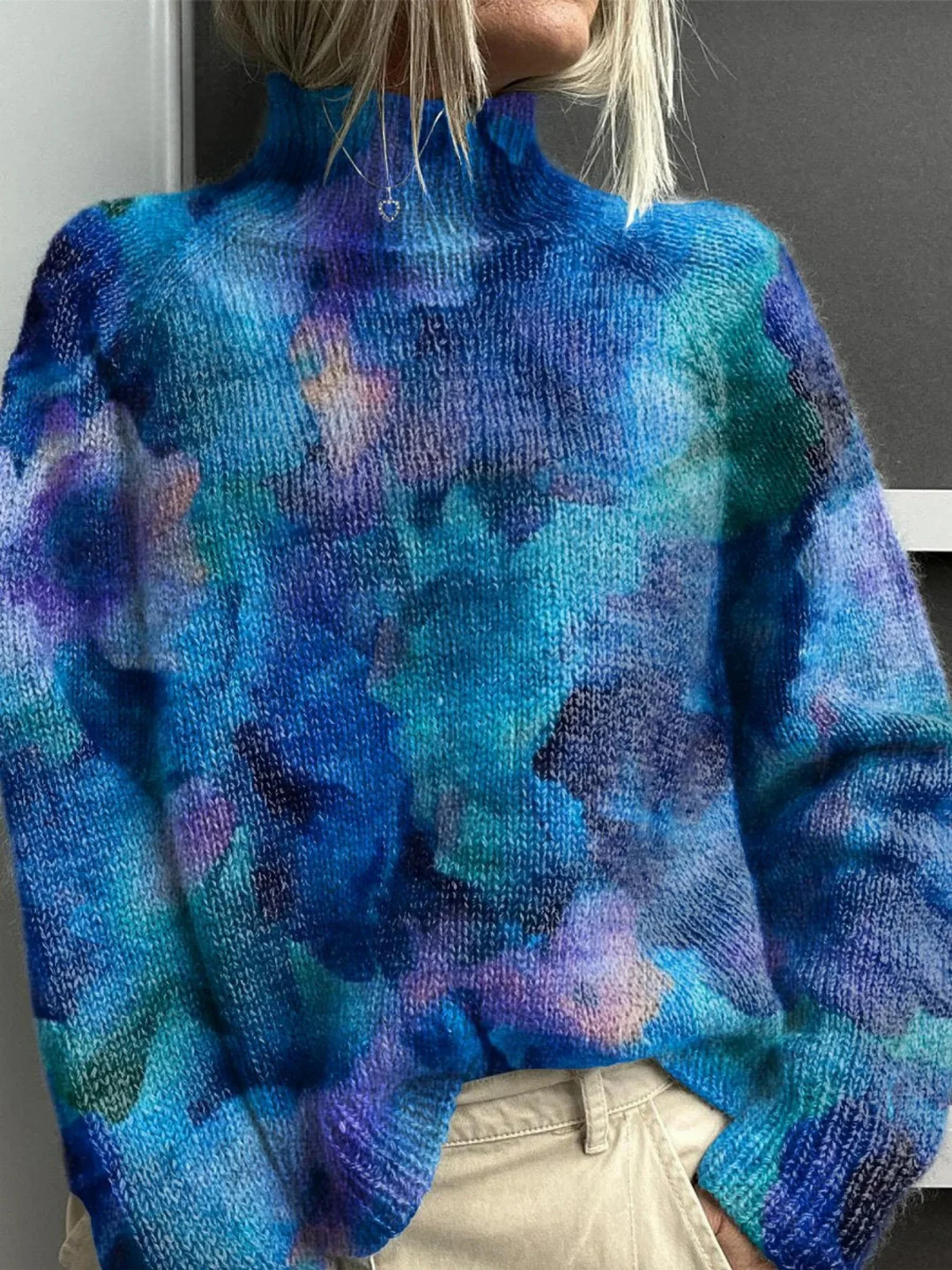 Ellis – Forest Green Knitted Turtleneck Sweater