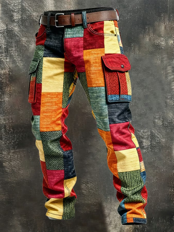 Patchwork Cargo Pants