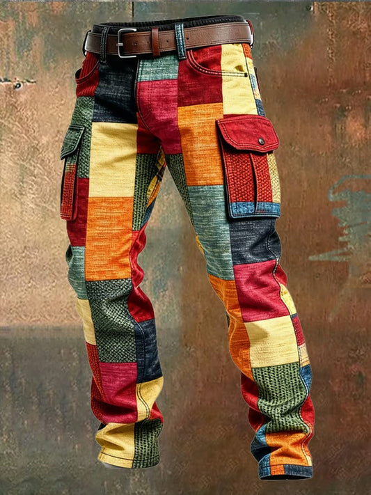 Patchwork Cargo Pants