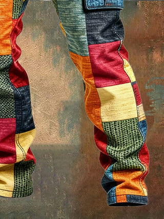Patchwork Cargo Pants