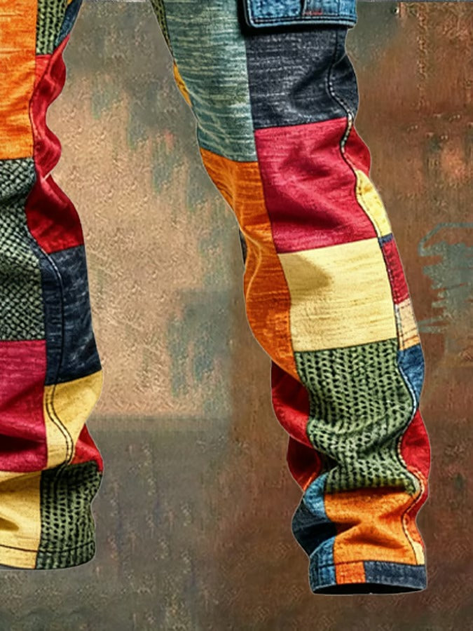 Patchwork Cargo Pants