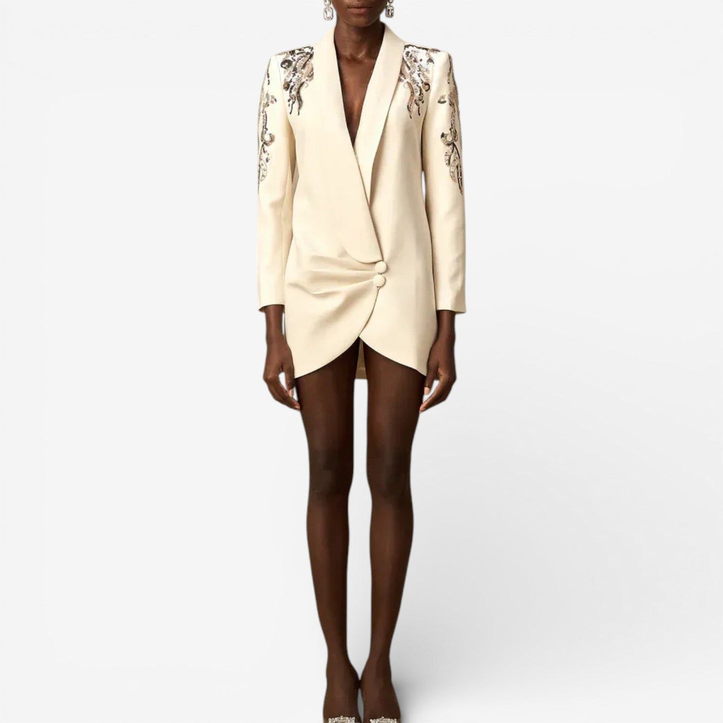 Whitley - Chic Embroidered Blazer Dress