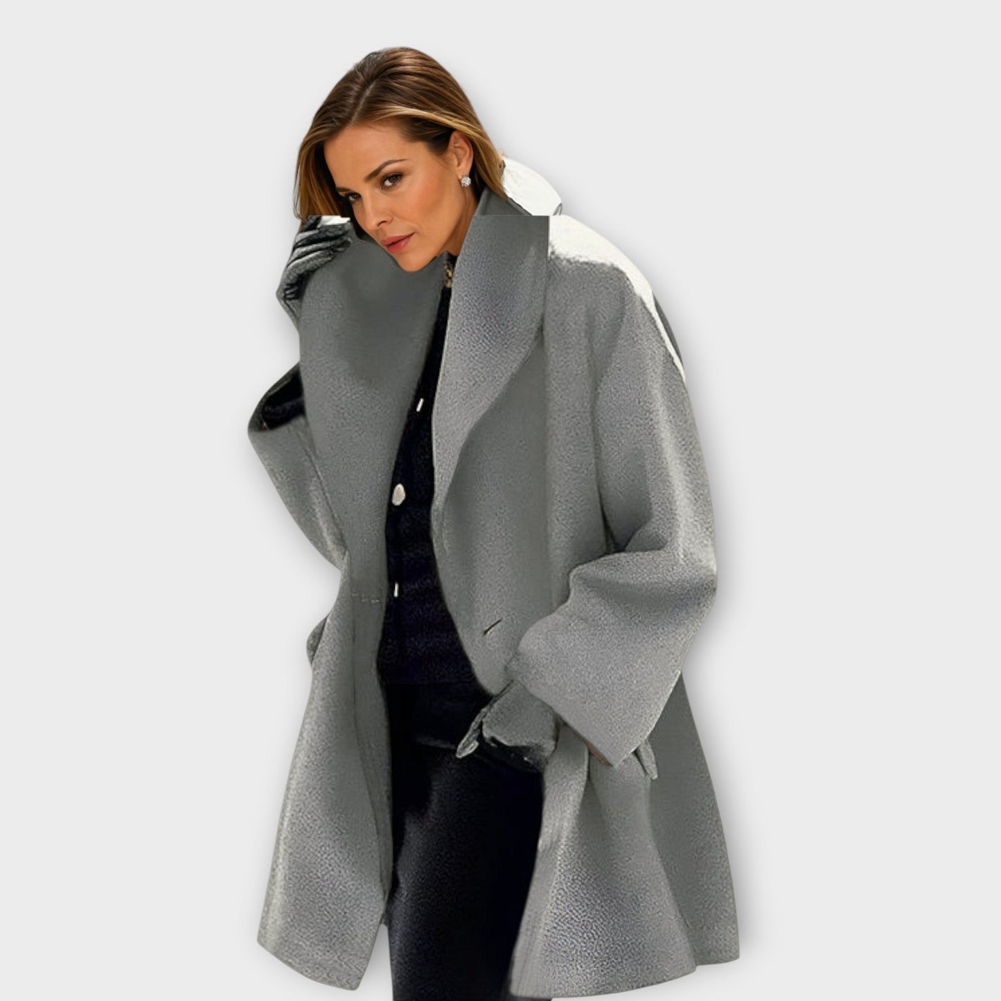 Emelyn™ Wool Coat - Windproof Design