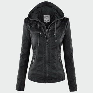 Gia - Genuine Leather Motorcycle Jacket