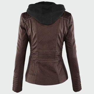 Gia - Genuine Leather Motorcycle Jacket