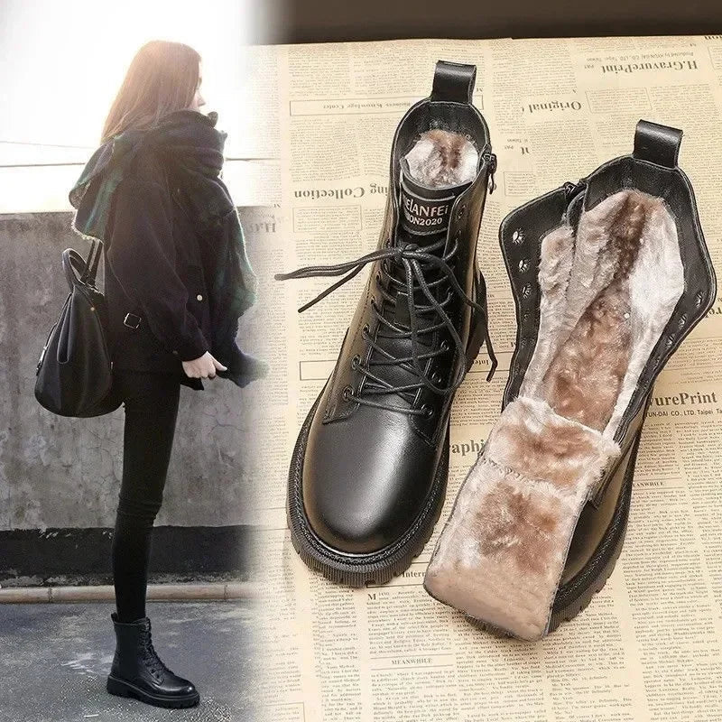 Samantha™ - Premium Leather Winter Boots