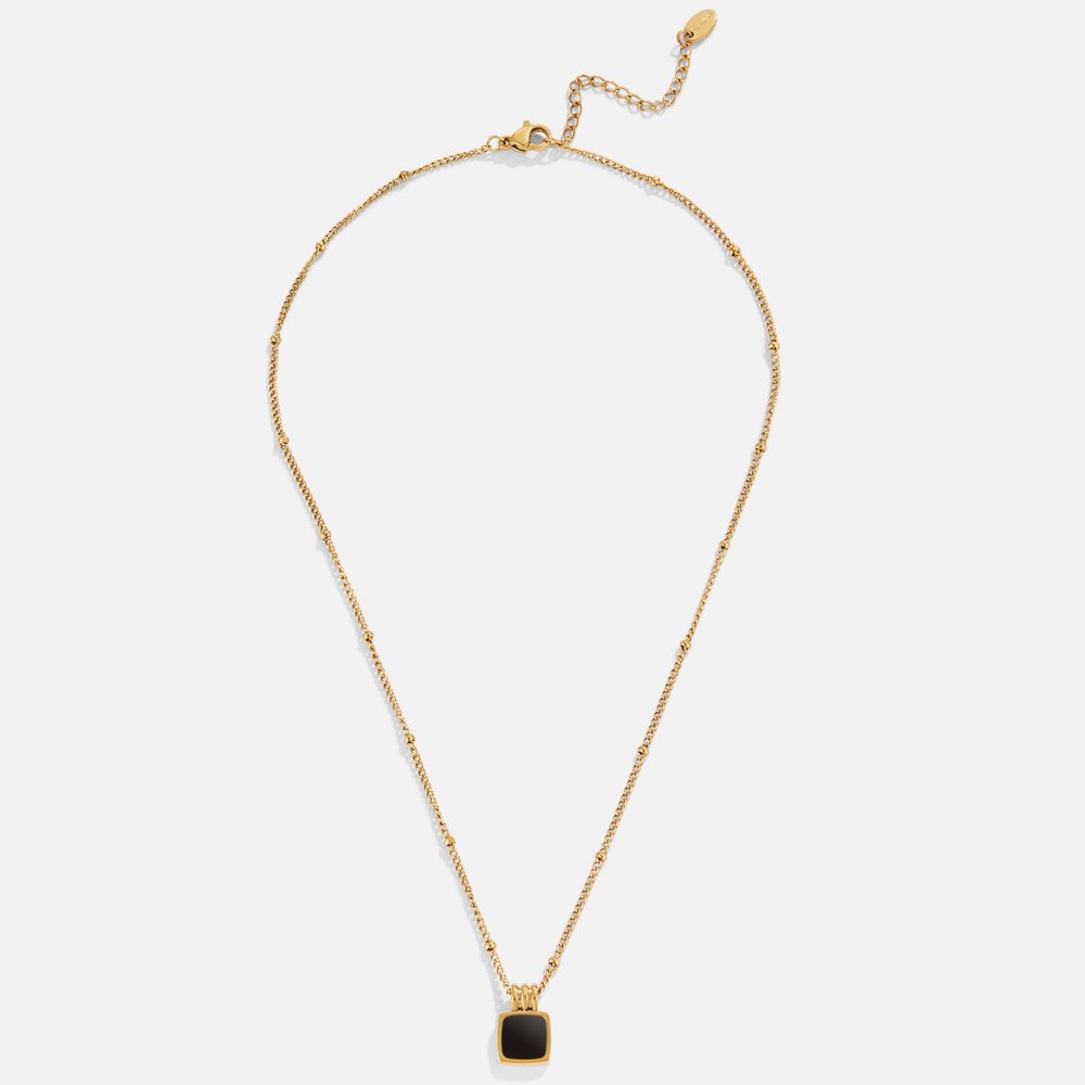 Black Pendant Necklace