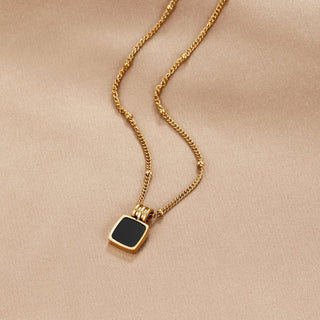 Black Pendant Necklace