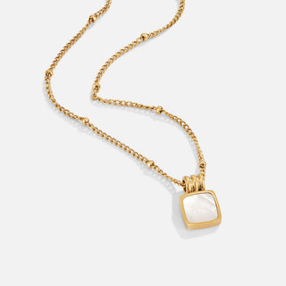 White Shell Pendant Necklace