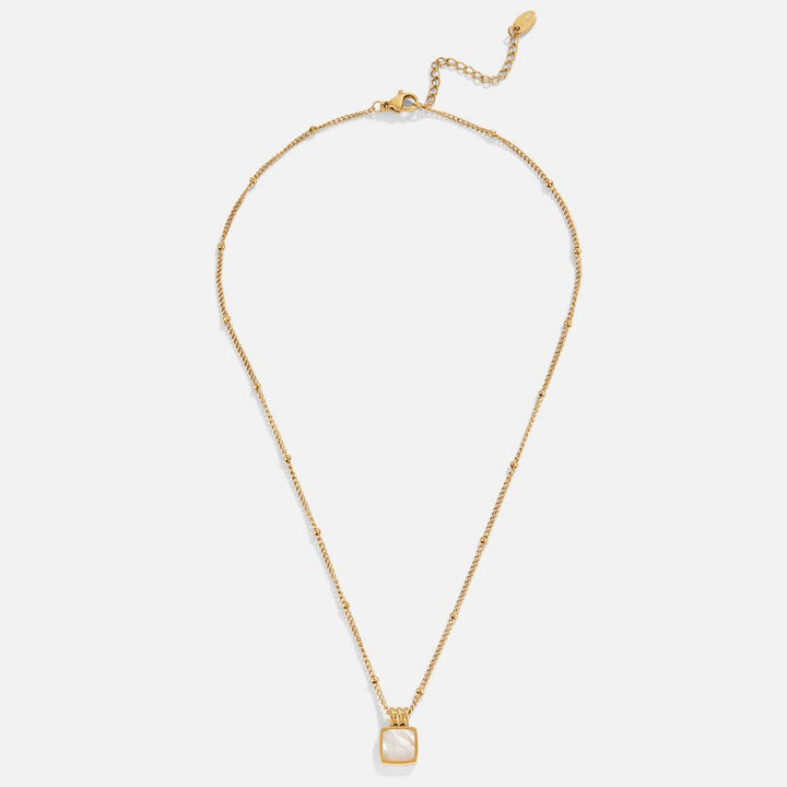 White Shell Pendant Necklace