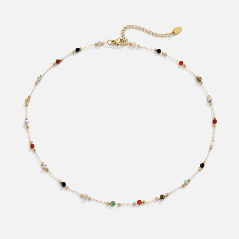 Beaded Stone Necklace