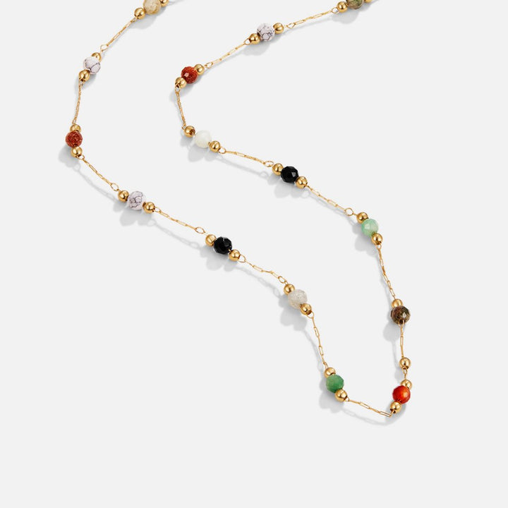 Beaded Stone Necklace