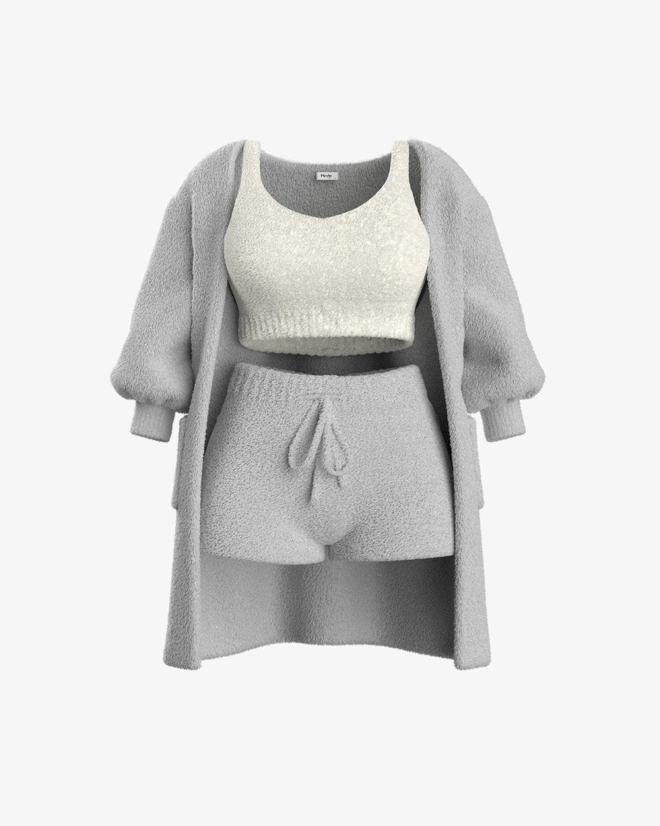 Tallulah – Bouclé Knit Pajama Ensemble