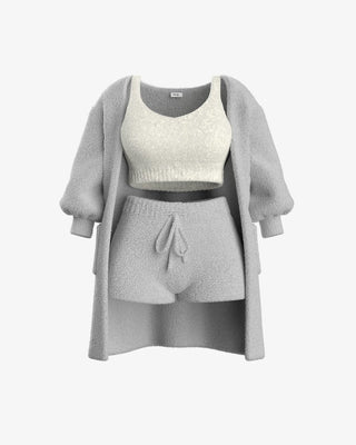 Tallulah – Bouclé Knit Pajama Ensemble