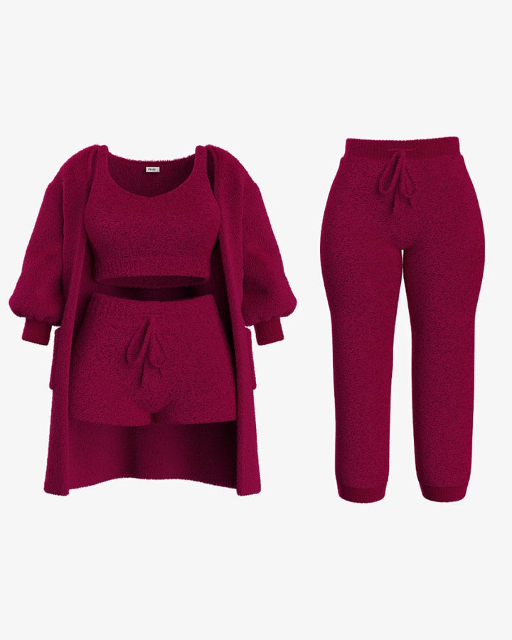 Tallulah – Bouclé Knit Pajama Ensemble
