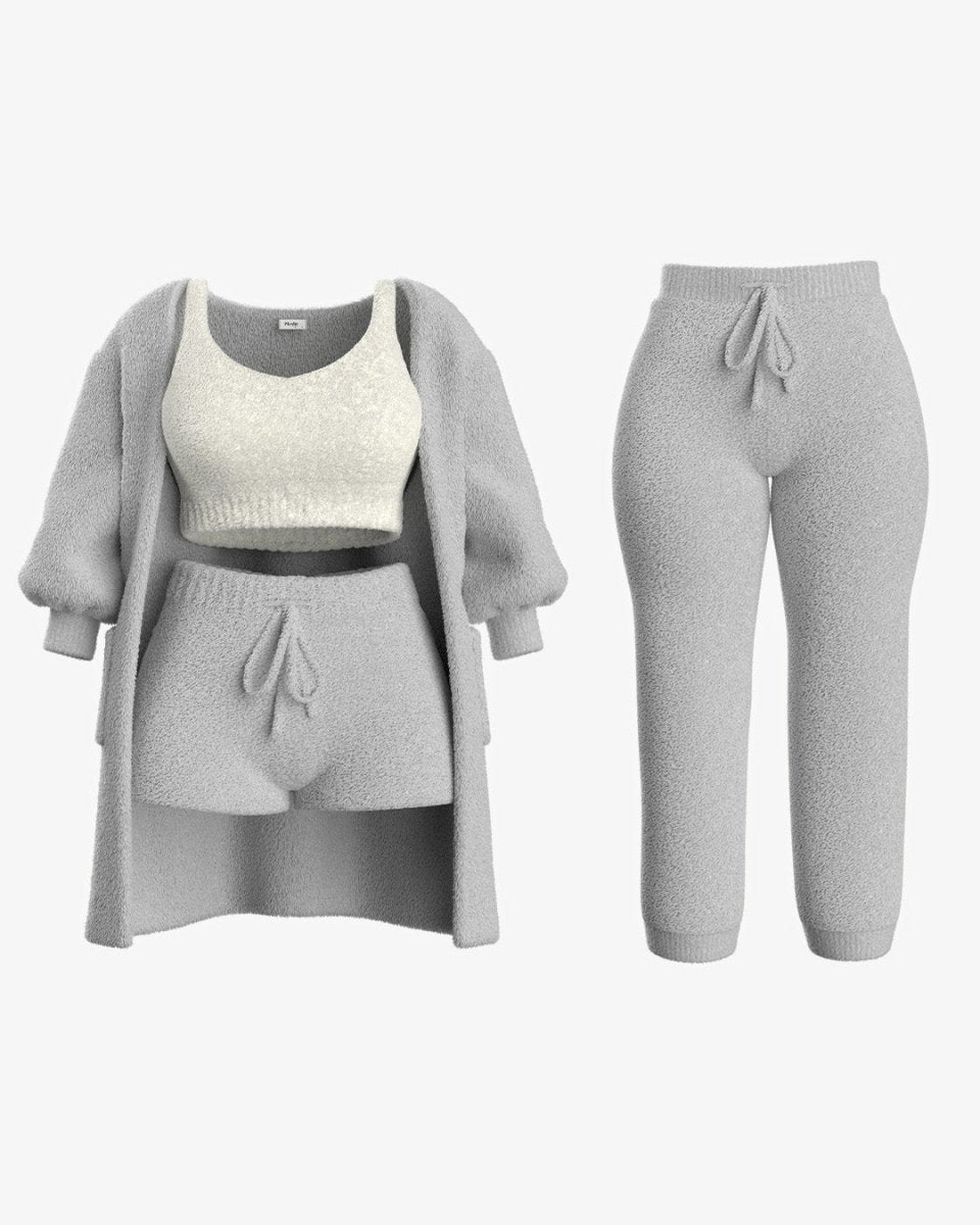 Tallulah – Bouclé Knit Pajama Ensemble