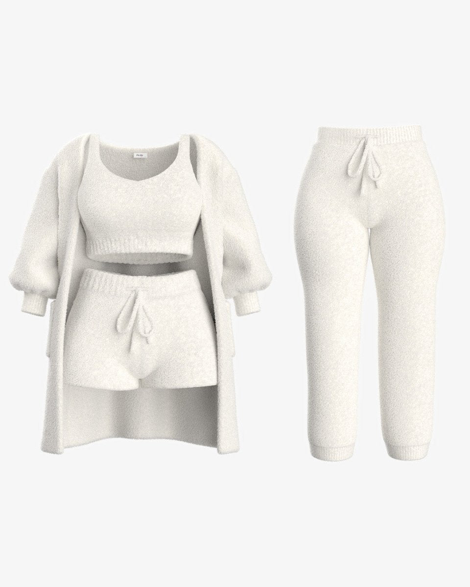 Tallulah – Bouclé Knit Pajama Ensemble